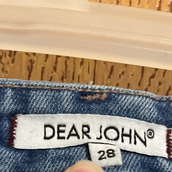 Dear John Women’s Light Wash Blue High Rise Patched Skinny Jeans Sz-28 - Picture 9 of 12